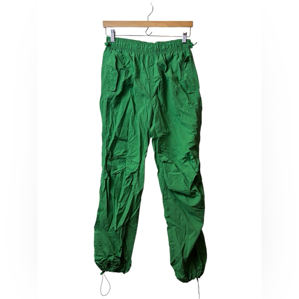 LOVE TREE | green parachute pants medium